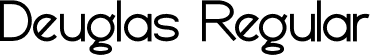 Deuglas Regular font - Deuglas.ttf