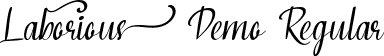 Laborious Demo Regular font - LaboriousDemoRegular.ttf