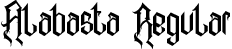 Alabasta Regular font - Alabasta-Regular.otf