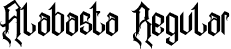 Alabasta Regular font - Alabasta-Regular.ttf