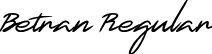 Betran Regular font - Betran-Regular.ttf