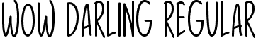 Wow Darling Regular font - Wow Darling.otf