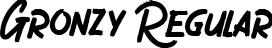 Gronzy Regular font - Gronzy-Regular.ttf