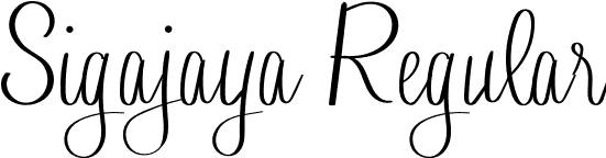 Sigajaya Regular font - Sigajaya.otf