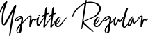 Ygritte Regular font - Ygritte-Regular.ttf