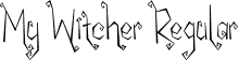 My Witcher Regular font - My Witcher.otf