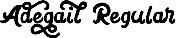 Adegail Regular font - Adegail.ttf