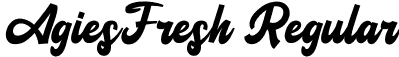 AgiesFresh Regular font - AgiesFresh.otf