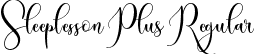 Sleeplesson Plus Regular font - SleeplessonPlus-Regular.ttf