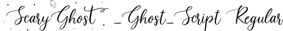 Scary_Ghost_Script Regular font - Scary_Ghost_Script.otf