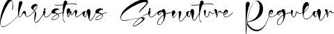 Christmas Signature Regular font - Christmas Signature.ttf