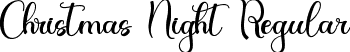 Christmas Night Regular font - ChristmasNight.ttf