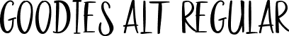 Goodies Alt2 Regular font - GoodiesAlt2-Regular.ttf