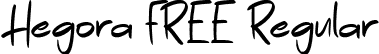 Hegora FREE Regular font - Hegora.ttf