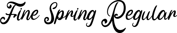 Fine Spring Regular font - Fine Spring.otf