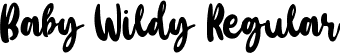 Baby Wildy Regular font - Baby Wildy.ttf