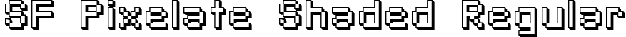 SF Pixelate Shaded Regular font - SF Pixelate Shaded.ttf