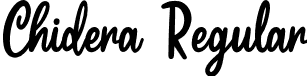 Chidera Regular font - Chidera.otf