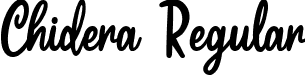 Chidera Regular font - Chidera.ttf