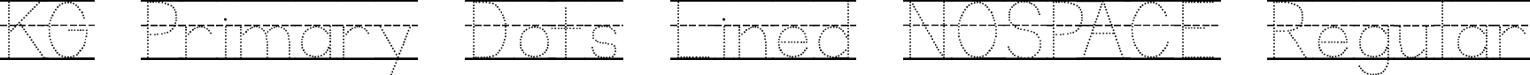 KG Primary Dots Lined NOSPACE Regular font - KGPrimaryDotsLinedNOSPACE.ttf