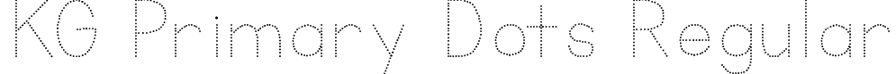 KG Primary Dots Regular font - KGPrimaryDots.ttf