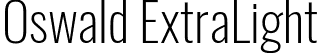 Oswald ExtraLight font - Oswald-ExtraLight.ttf