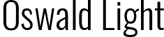 Oswald Light font - Oswald-Light.ttf