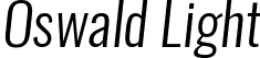 Oswald Light font - Oswald-LightItalic.ttf