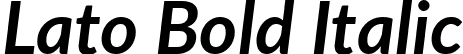 Lato Bold Italic font - Lato-BoldItalic.ttf