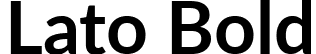 Lato Bold font - Lato-Bold.ttf