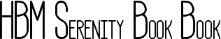 HBM Serenity Book Book font - HBM-Serenity-Book.ttf