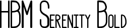 HBM Serenity Bold font - HBM-Serenity-Bold.ttf