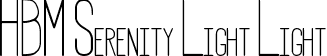 HBM Serenity Light Light font - HBM-Serenity-Light.ttf