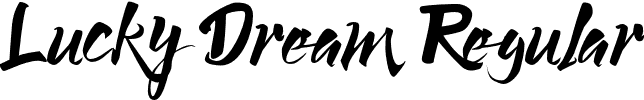 Lucky Dream Regular font - Lucky Dream.otf