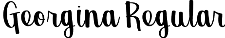 Georgina Regular font - Georgina.ttf