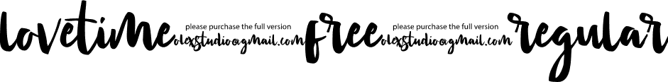 Lovetime FREE Regular font - Love time FREE.otf