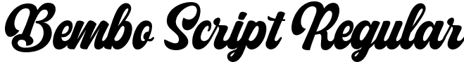 Bembo Script Regular font - bembo-script.otf