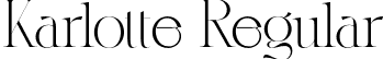 Karlotte Regular font - karlotte.otf