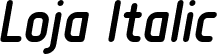 Loja Italic font - Loja-Italic.otf