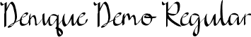 Denique Demo Regular font - DeniqueDemoRegular.ttf