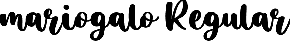 mariogalo Regular font - mariogalo.ttf