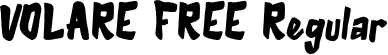 VOLARE FREE Regular font - VOLARE FREE.otf