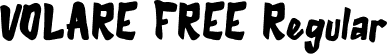 VOLARE FREE Regular font - VOLARE FREE.ttf