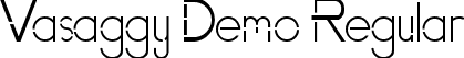 Vasaggy Demo Regular font - VasaggyDemoRegular.ttf