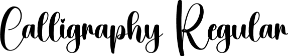 Calligraphy Regular font - Calligraphy.otf