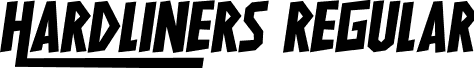 HARDLINERS Regular font - HARDLINERS Regular.ttf