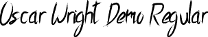 Oscar Wright Demo Regular font - OscarWrightDemoRegular.ttf