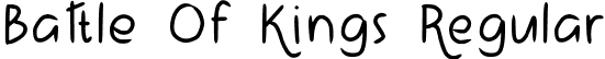 Battle Of Kings Regular font - BattleOfKings-Regular.ttf