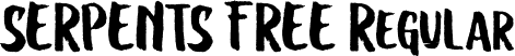 SERPENTS FREE Regular font - SERPENTS FREE.otf