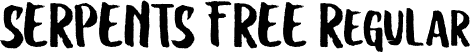 SERPENTS FREE Regular font - SERPENTS FREE.ttf